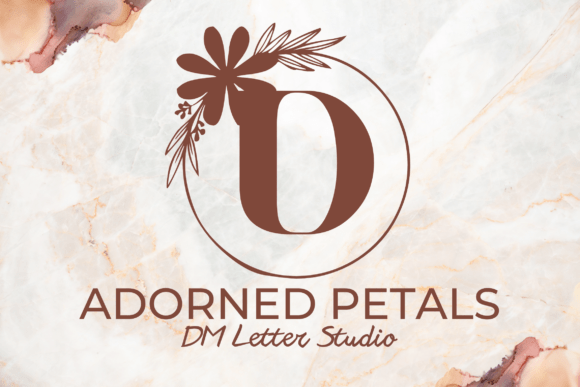 Adorned Petals Monogram Font