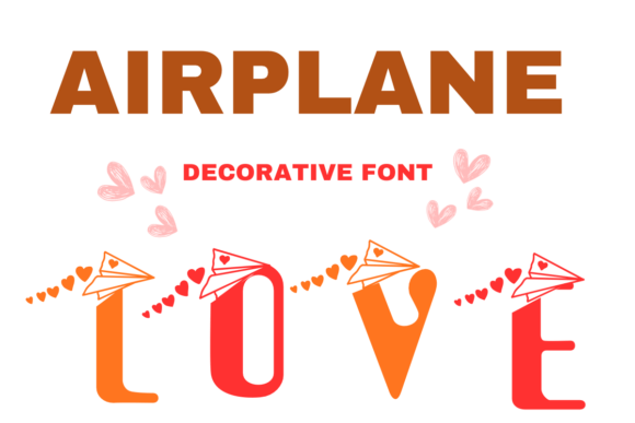 Airplane Love: A Whimsical Display Font for Branding Work