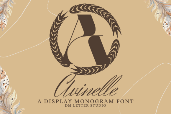 Avinelle Monogram: A Craft Font That Elevates Handmade Goods
