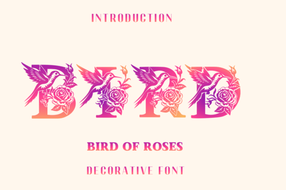 Bird of Roses Font: A Decorative Typeface That Elevates Small Business Branding