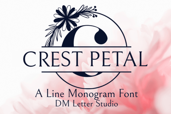 Crest Petal Split Monogram Font