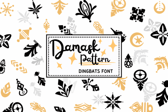 Damask Pattern: A Sketched Font for Handmade Makers