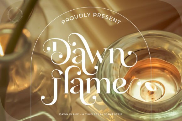 Dawn Flame Brings Elegant Serif Style to Campaign Visuals