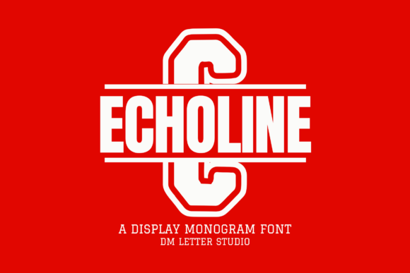 Echoline Monogram Font for Business