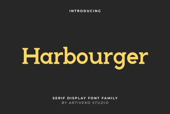 Harbourger: A Refined Serif Font for Editorial Storytelling