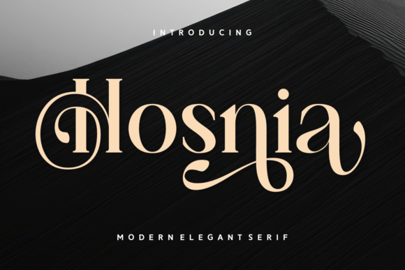 Hosnia: A Serif Font for Elegant Editorial Layouts