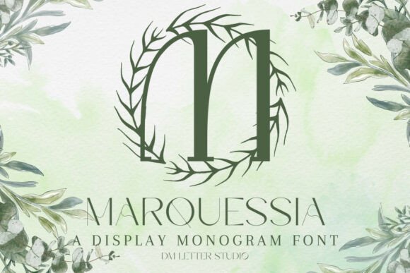 Marquessia Monogram Font for Crafters Who Want Heirloom-Quality Designs