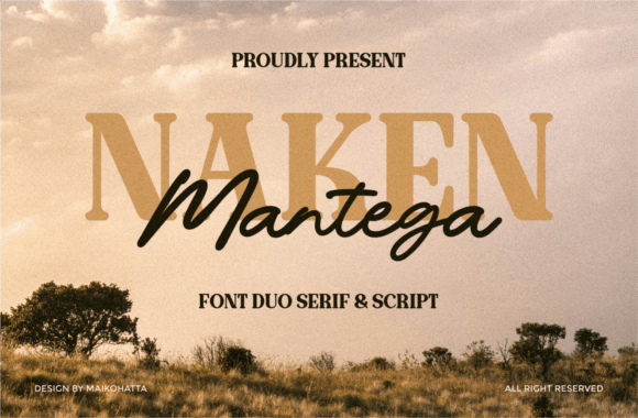 Naken: A Stylish Serif Font for Creative Projects