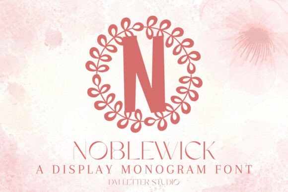 Noblewick Monogram Font for Crafters & Product Creators