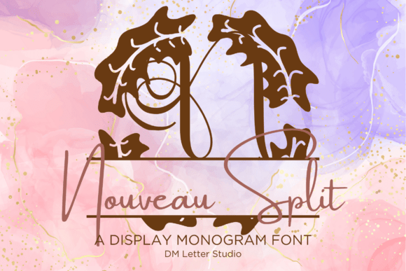 Nouveau Split Monogram: An Art Deco Typeface for Editorial Storytelling