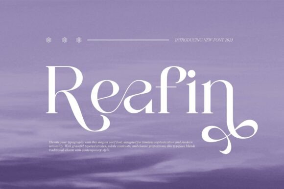 Reafin: A Stylish Serif Font