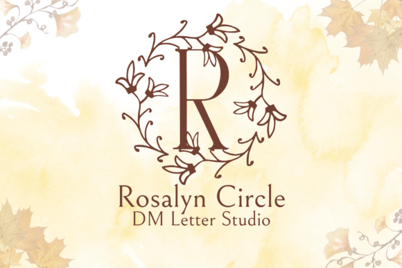 Rosalyn Circle Monogram Font