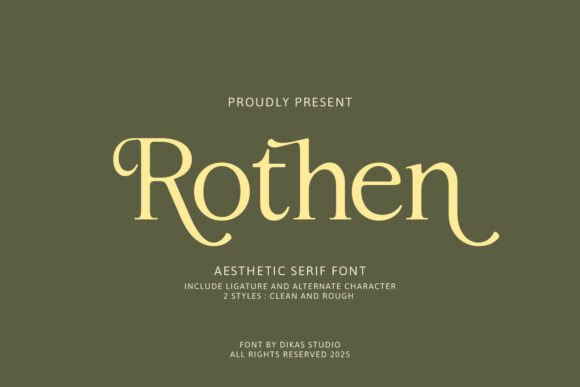 Rothen – Elegant Serif Font