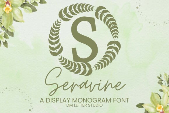 Seravine Monogram: Refined Elegance for Editorial Design