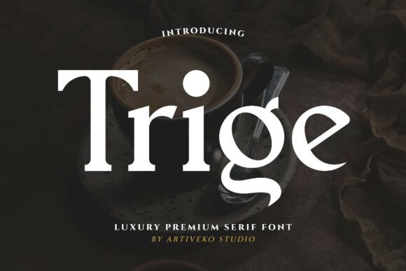 Trige: A Serif Typeface That Brings Refined Character to Editorial Design